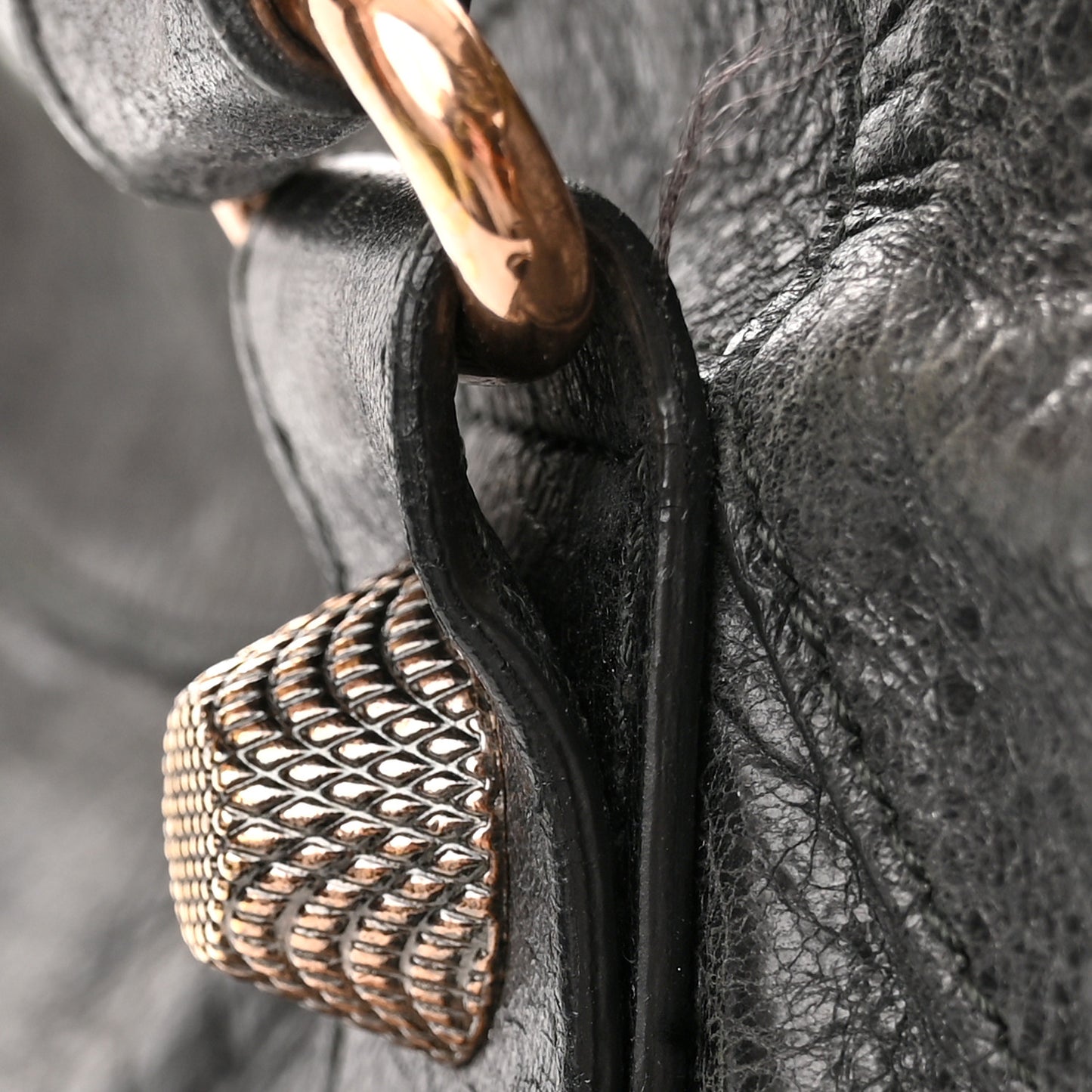 Agneau Giant 21 Rose Gold Hardware Velo Black