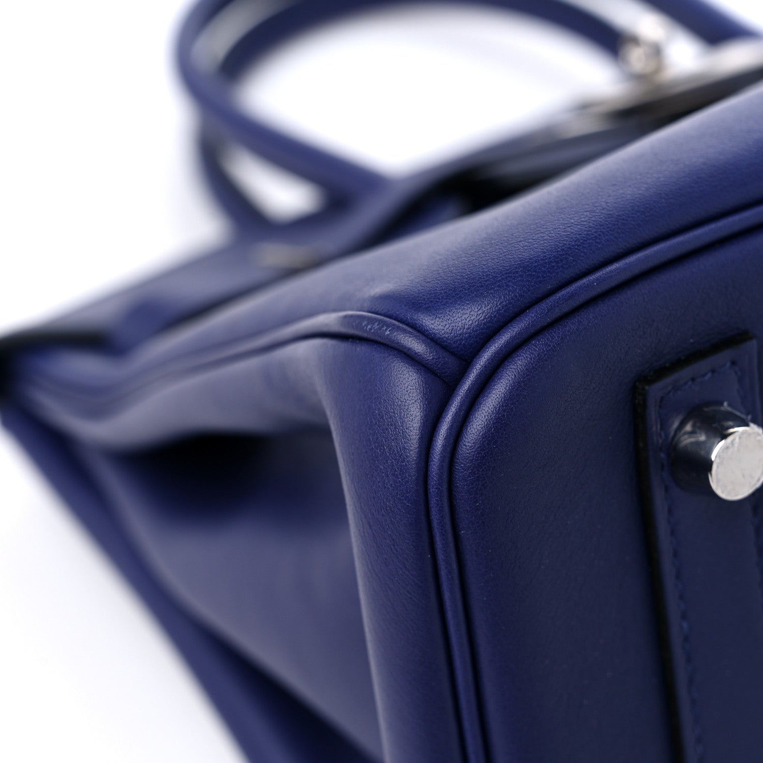 Hermes Swift Epsom Tressage Birkin 30 Bleu Encre Bleu Du Nord Gold 8 of 11