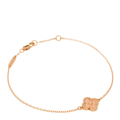 Van Cleef & Arpels 18K Rose Gold Sweet Alhambra Bracelet 1 of 3