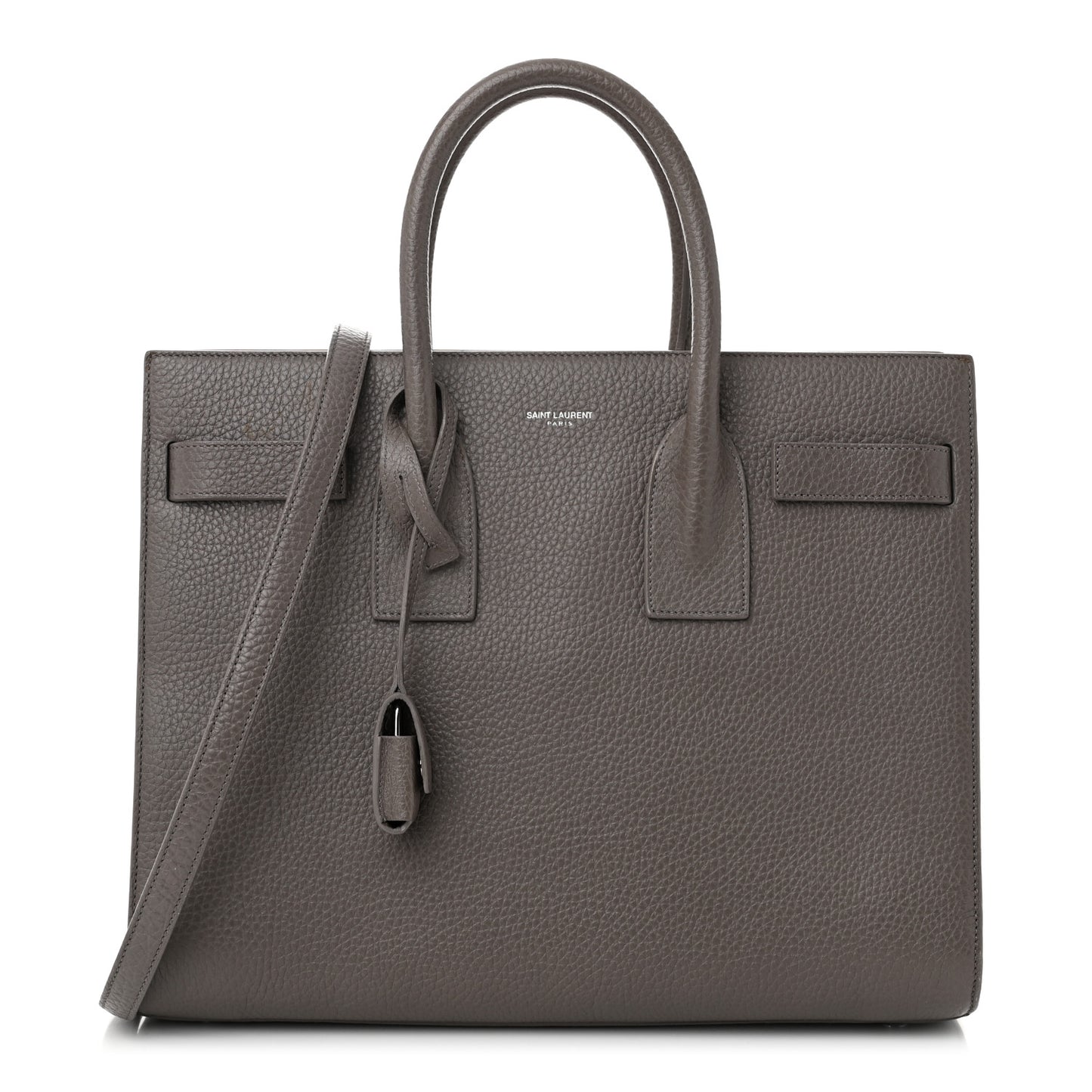 Grained Calfskin Small Sac De Jour Fog