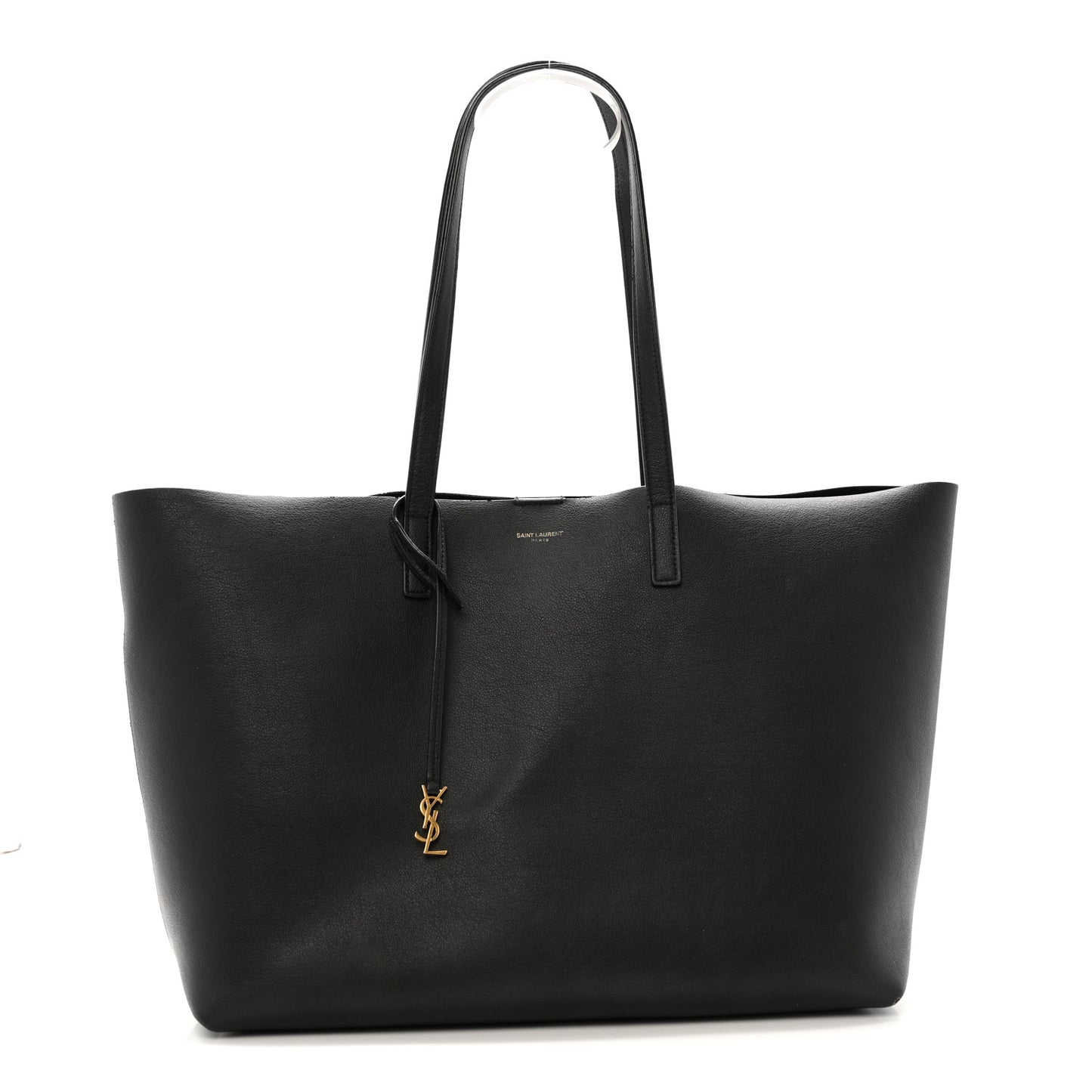 Calfskin Large Shopping Tote Black