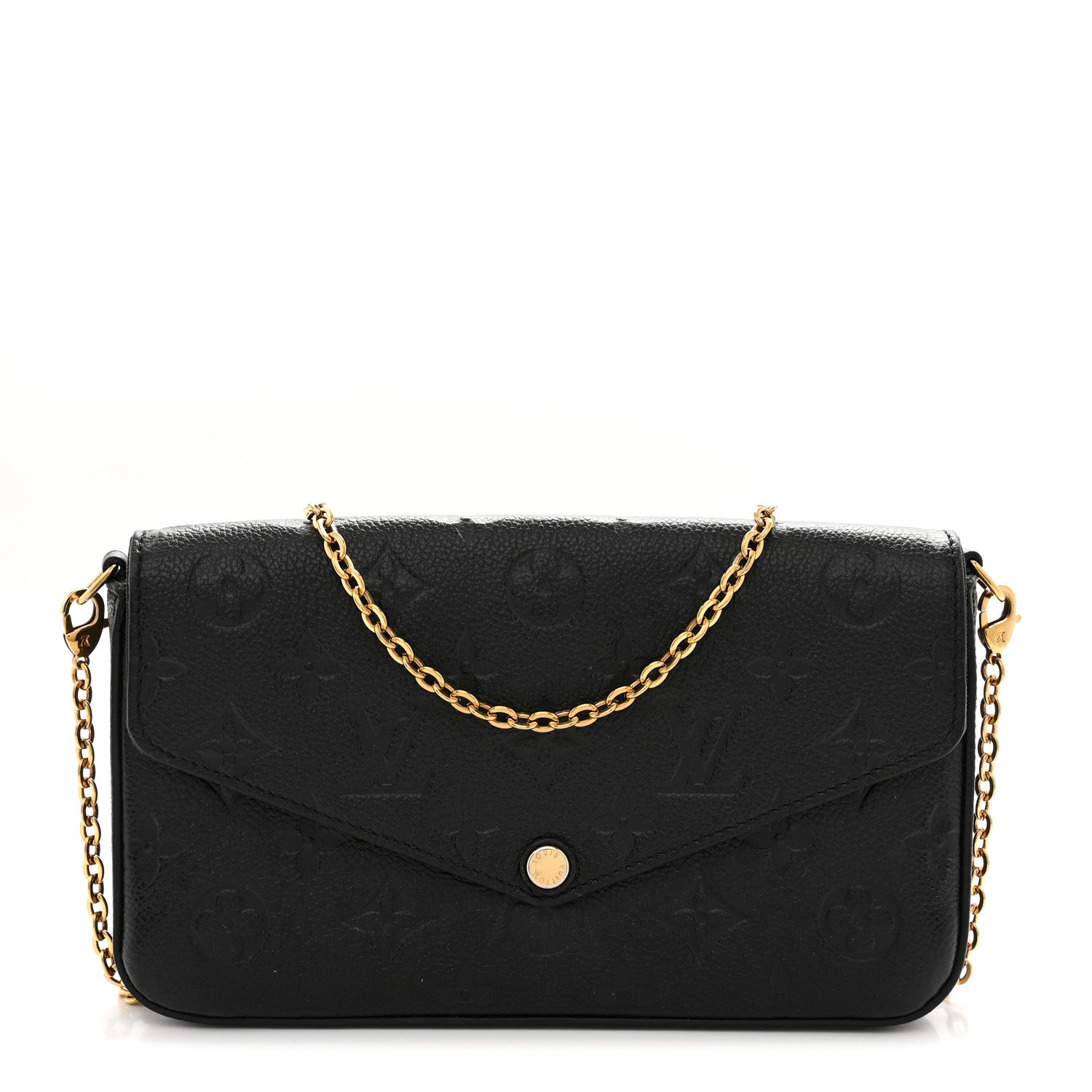 Louis Vuitton Empreinte Pochette Felicie Chain Wallet Black 1 of 12