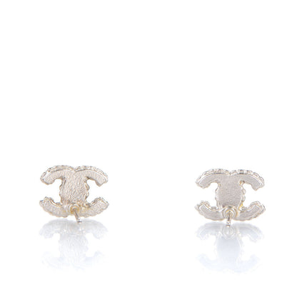 Chanel Crystal CC Earrings Silver 3 of 4
