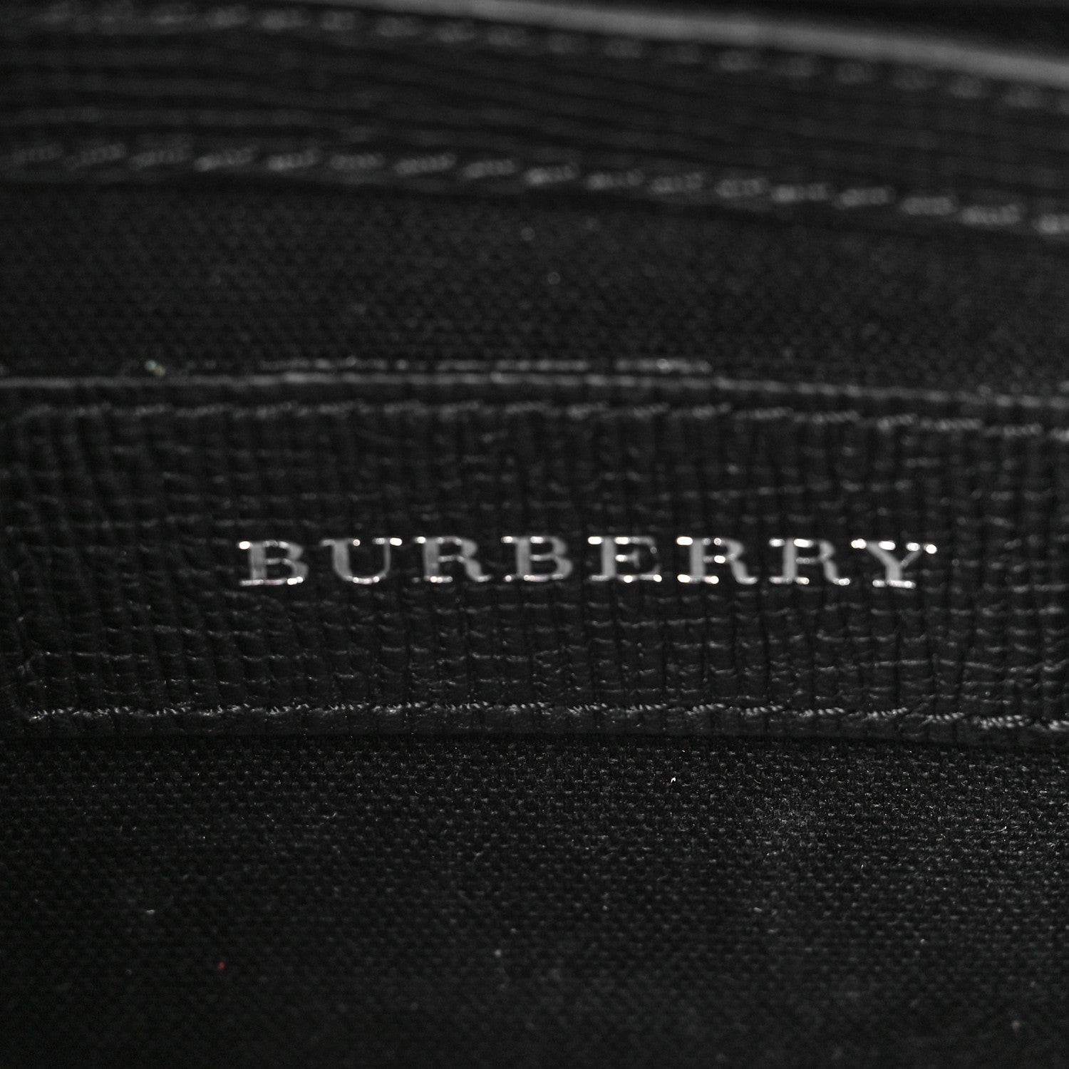 Burberry Grainy Calfskin Vintage Check Mini Macken Crossbody Bag Black 5 of 7