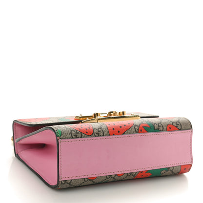 Gucci GG Supreme Monogram Strawberry Small Padlock Shoulder Bag 4 of 11