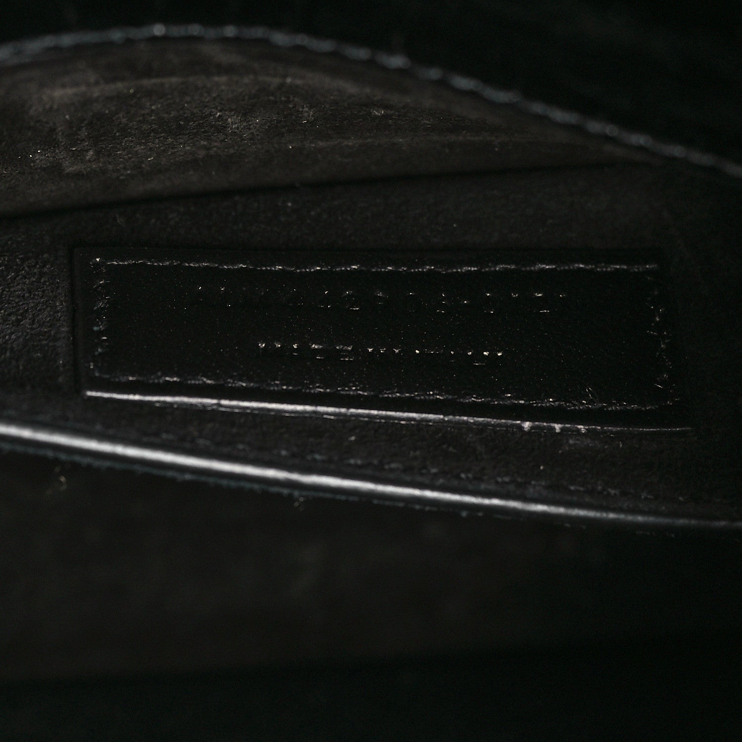 Saint Laurent Calfskin Crocodile Embossed Medium Monochrome Monogram Sunset Black 7 of 9