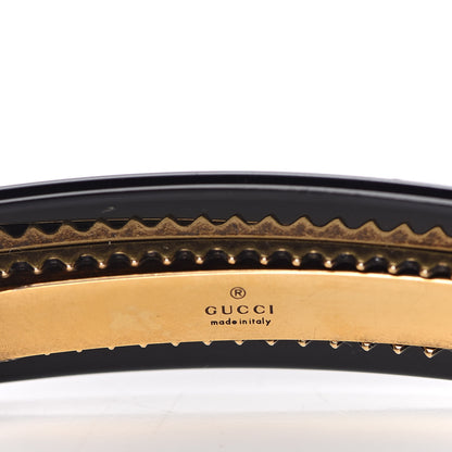 Gucci Resin Crystal Single Hair Barrette Black 3 of 5