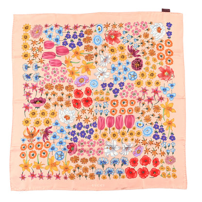 Gucci Silk Twill New Herbarium Square Scarf Roseate 1 of 4