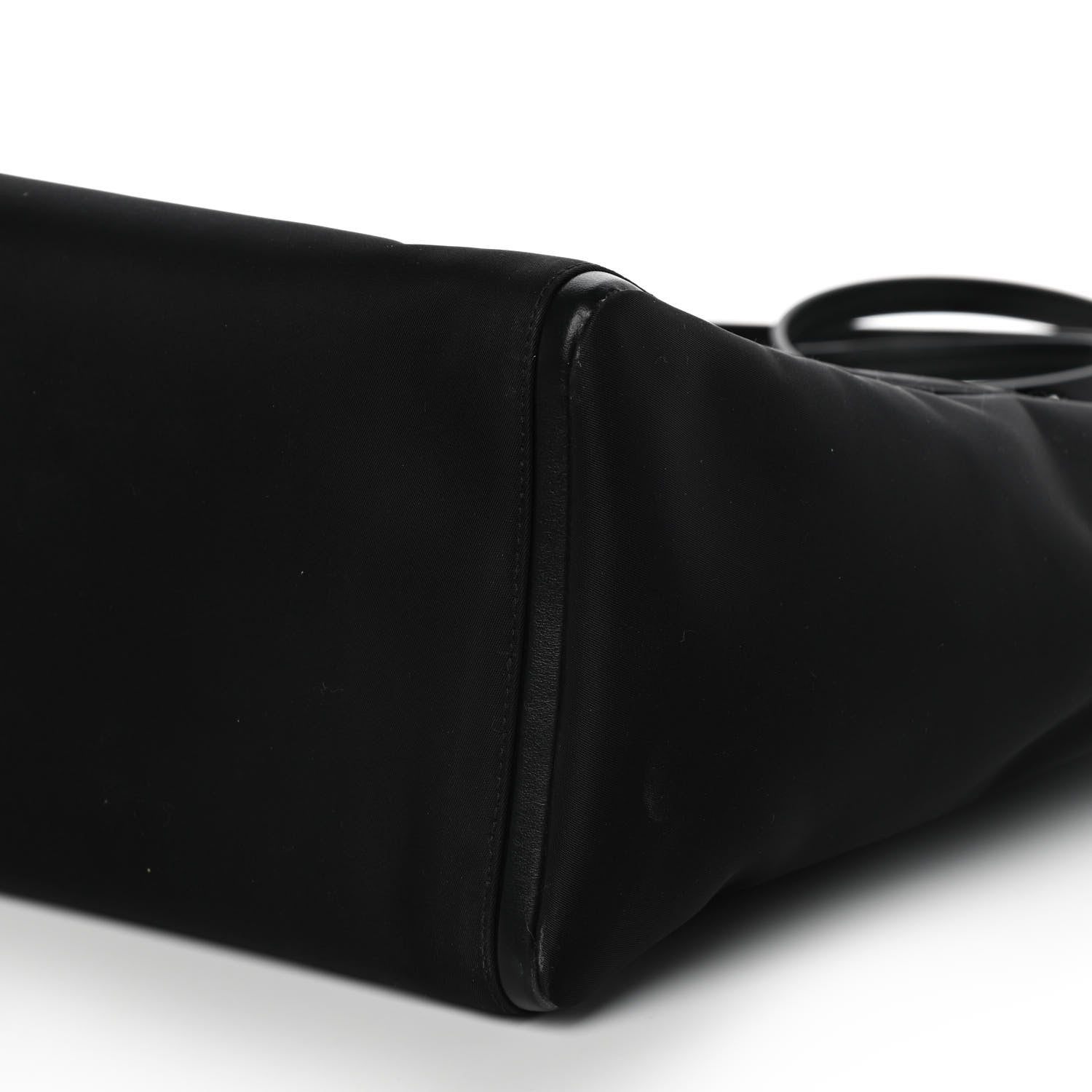 Prada Tessuto Nylon Spazzolato Small Ouverture Top Handle Bag Black 8 of 11