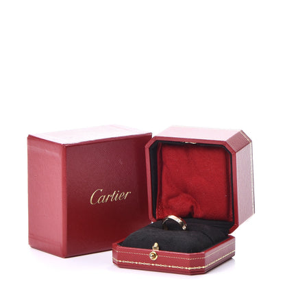 Cartier 18K Pink White Gold 6 Diamonds LOVE Ring 49 4.75 7 of 7