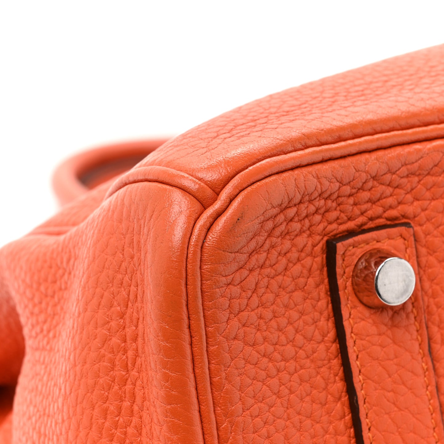Taurillon Clemence Birkin 35 Orange