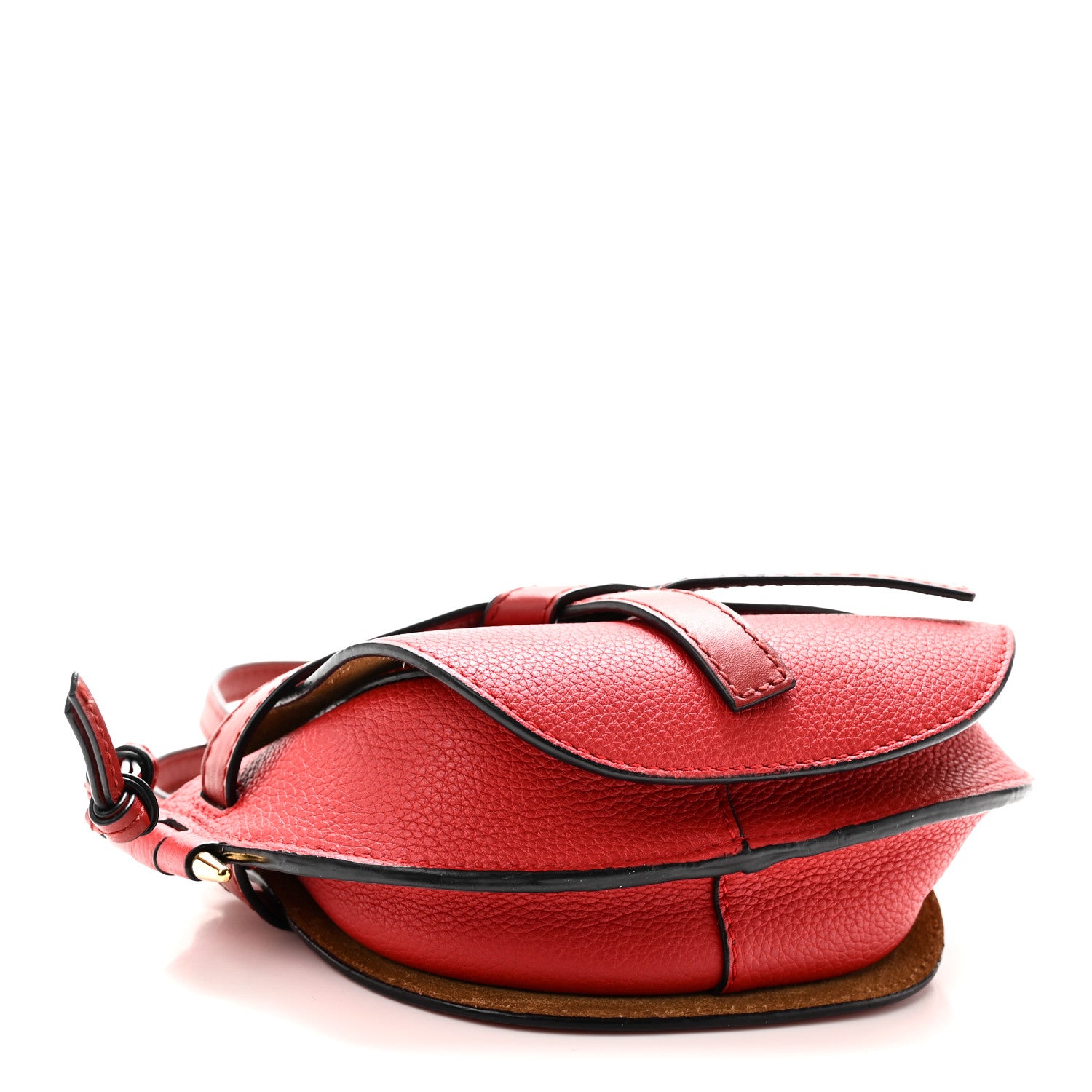 Loewe Grained Calfskin Mini Gate Crossbody Bag Scarlet Burnt Red 4 of 9