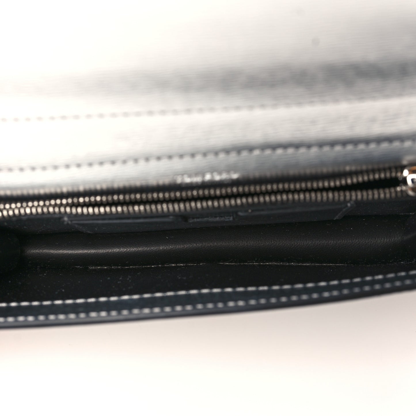 Metallic Palmellato Calfskin TF Mini Bag Silver