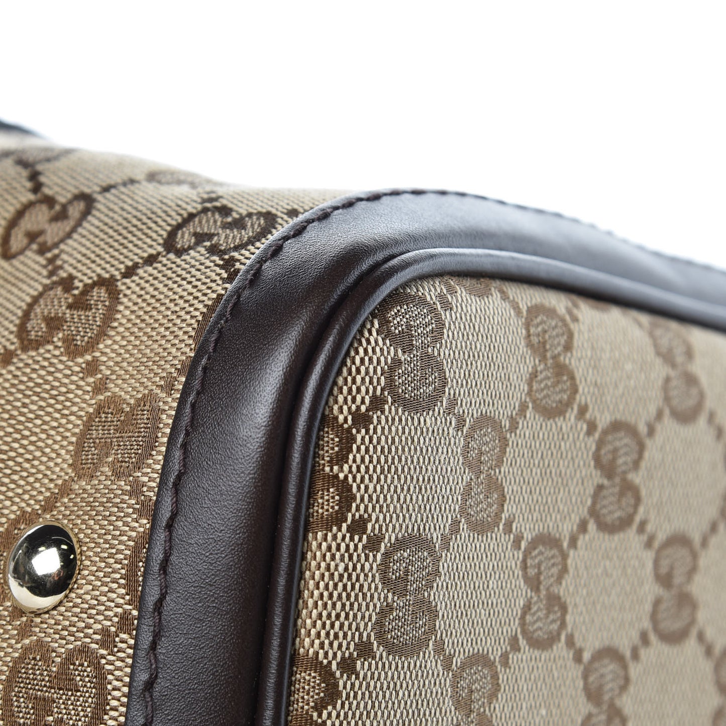 Monogram Vintage Web Medium Boston Dark Brown