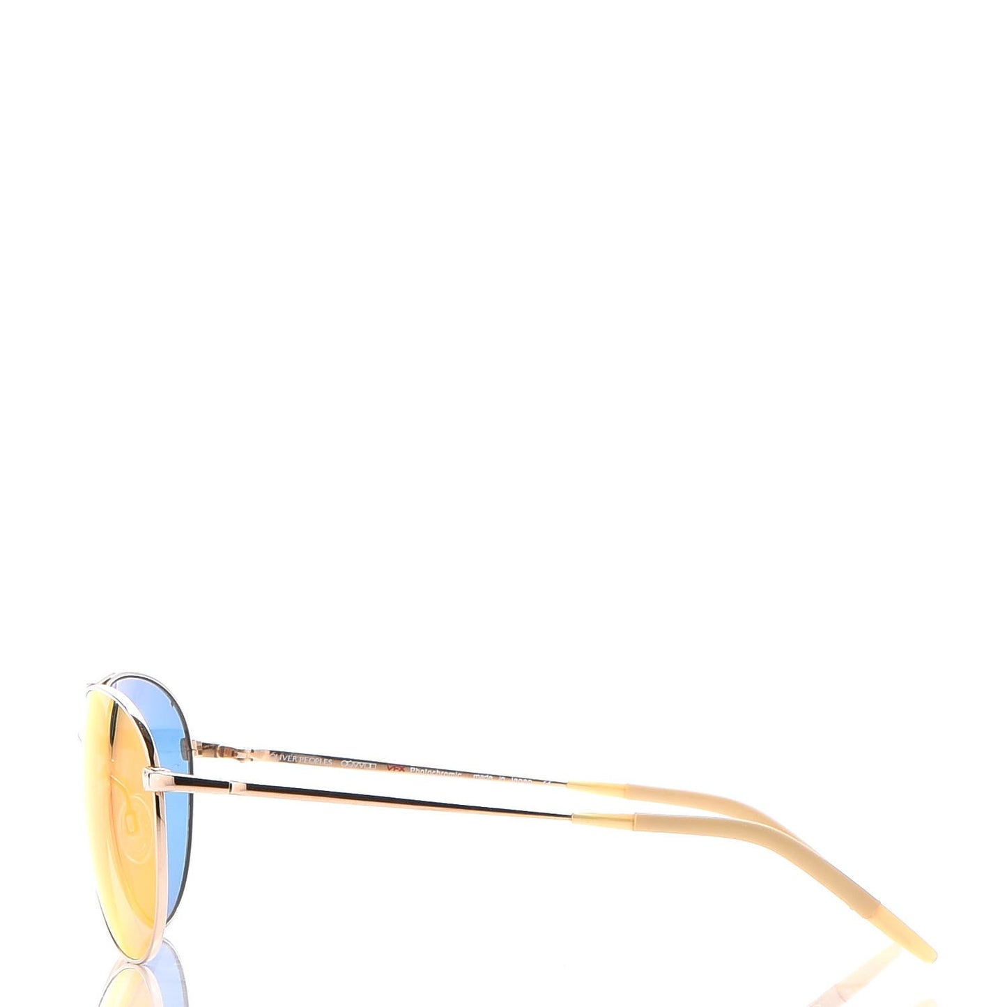 Photochromic Glass Benedict 59 Aviator Sunglasses Gold