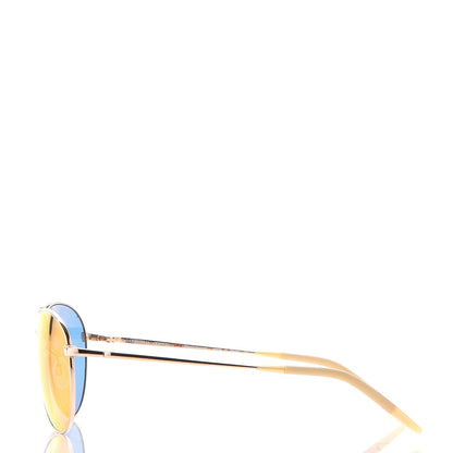 Oliver Peoples Photochromic Glass Benedict 59 Aviator Sunglasses Gold 3 of 7