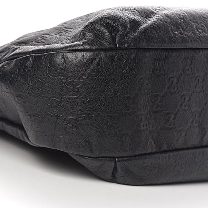 Gucci Guccissima Large New Ladies Web Hobo Black 9 of 13