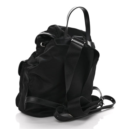 Prada Tessuto Nylon Soft Calfskin Small Backpack Black 3 of 12