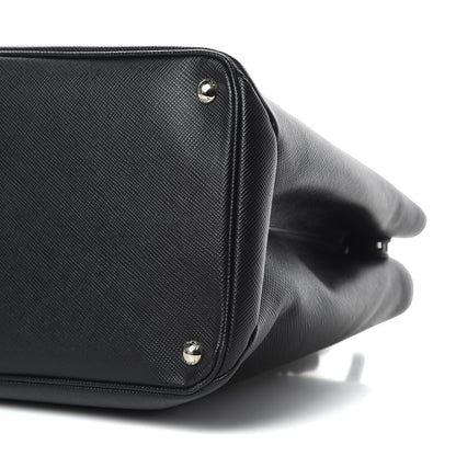 Prada Saffiano Cuir Twin Tote Black 11 of 12