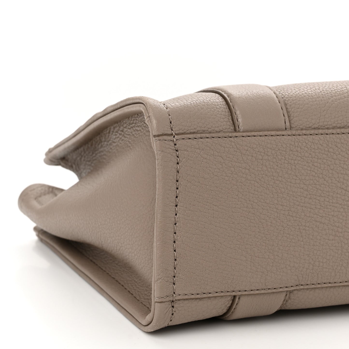 Grained Calfskin Small The Tote Bag Taupe