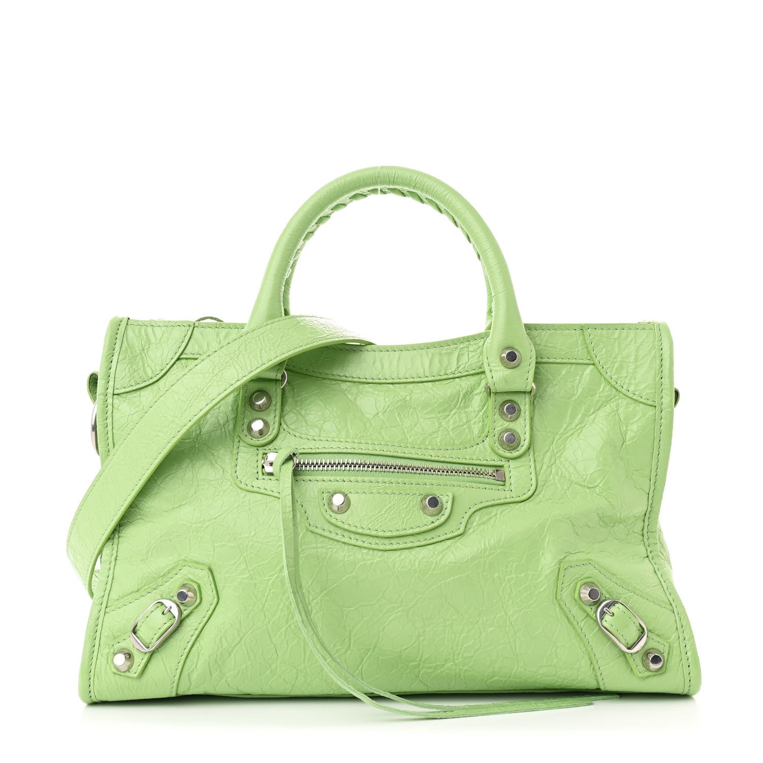 Balenciaga Agneau Arena Storico Classic Hardware Small Le City Green 1 of 10