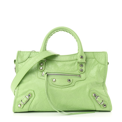 Balenciaga Agneau Arena Storico Classic Hardware Small Le City Green 1 of 10