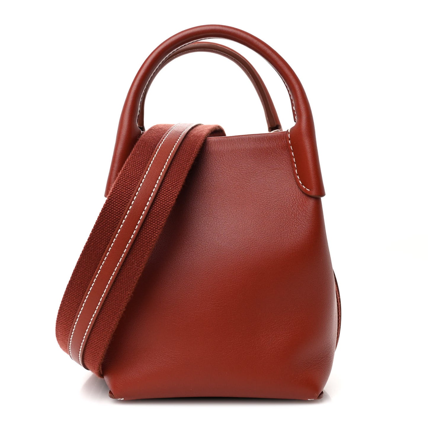 Smooth Calfskin Micro Bale Bag Deep Kummel