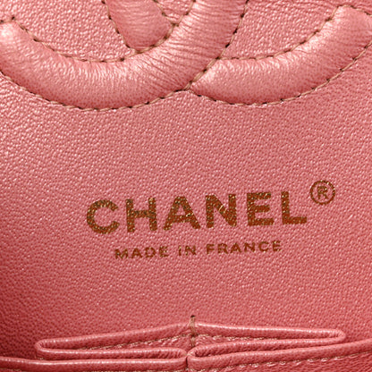 Chanel Iridescent Caviar Quilted Small Double Flap Pink 6 of 12