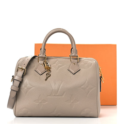 Louis Vuitton Empreinte Monogram Giant Speedy Bandouliere 25 Tourterelle 9 of 9
