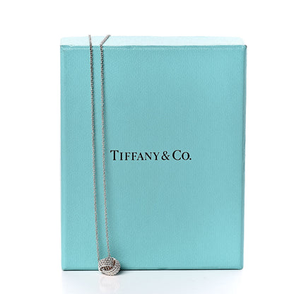 Tiffany Sterling Silver Twist Knot Pendant Necklace 7 of 7