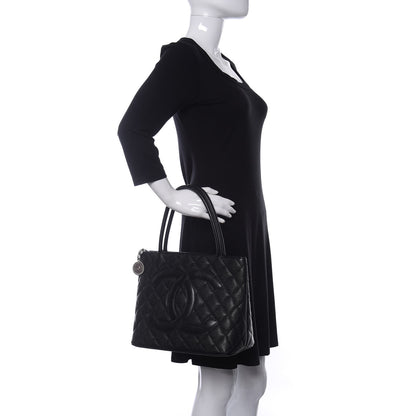 Chanel Caviar Quilted Medallion Tote Black 2 of 10