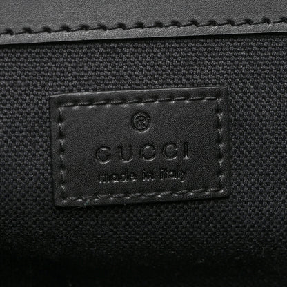 Gucci Soft GG Supreme Monogram Calfskin Web Double Buckle Backpack Black 6 of 10