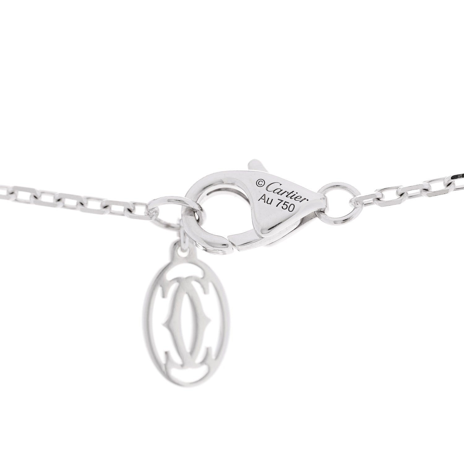 Cartier 18K White Gold Diamond Juste Un Clou Paved Pendant Necklace 4 of 7