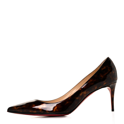 Christian Louboutin Patent Tartaruga Decollete 554 70 Pumps 39.5 Testa Di Moro 1 of 7