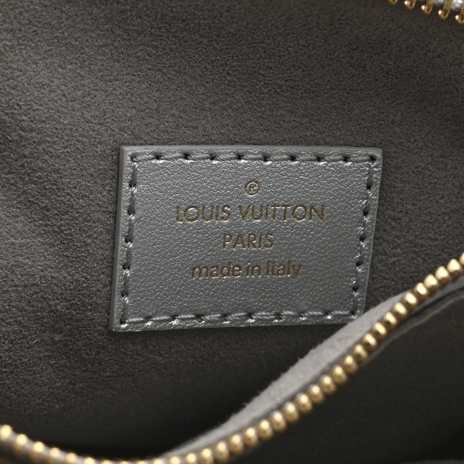 Louis Vuitton Lambskin Embossed Monogram Coussin BB Silver 6 of 12