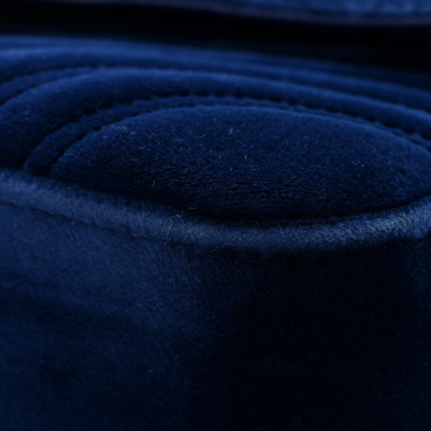 Gucci Velvet Matelasse Medium GG Marmont Shoulder Bag Cobalt Blue 11 of 14