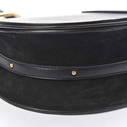 Chloe Calfskin Suede Medium Nile Bracelet Bag Black 9 of 11