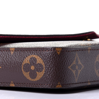 Louis Vuitton Monogram Pochette Felicie Chain Wallet Fuchsia 9 of 10