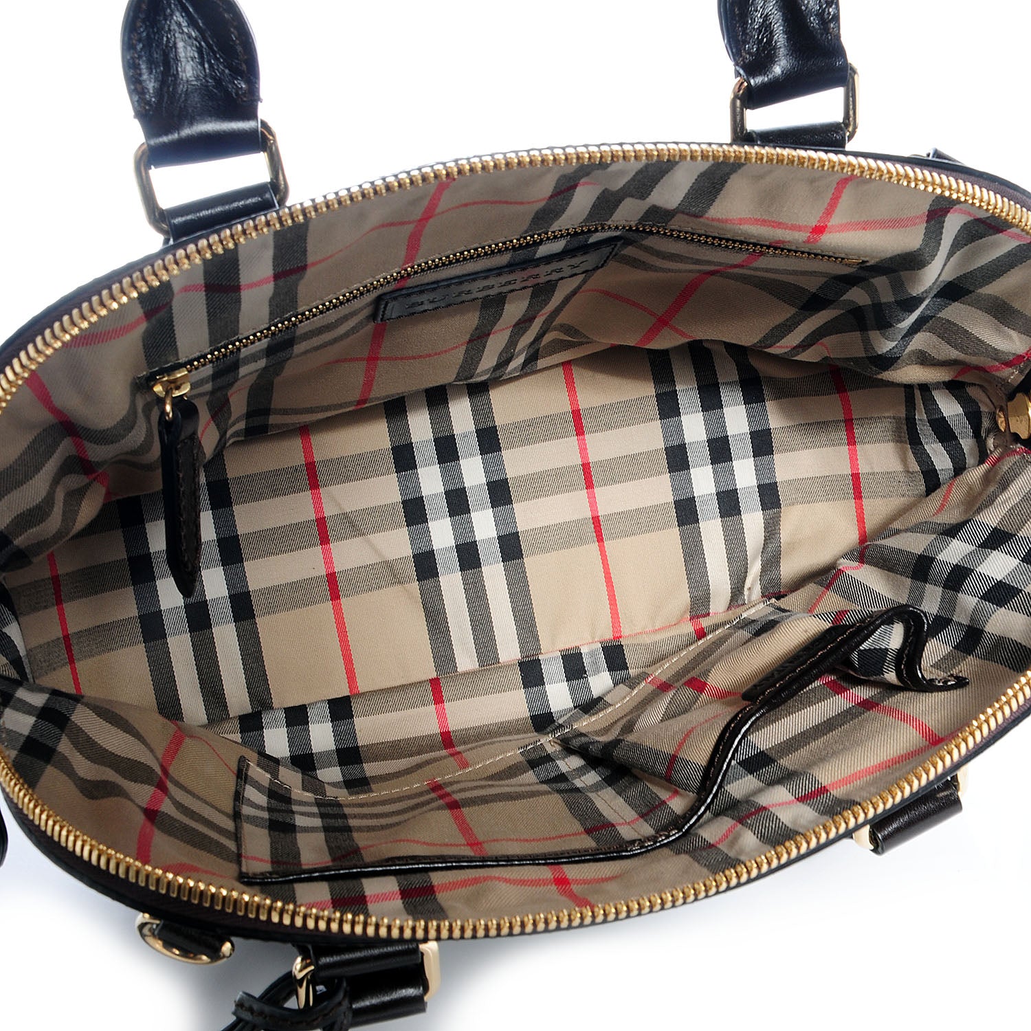 Burberry Grainy Leather Small Orchard Bowling Bag Dark Brown 6 of 8