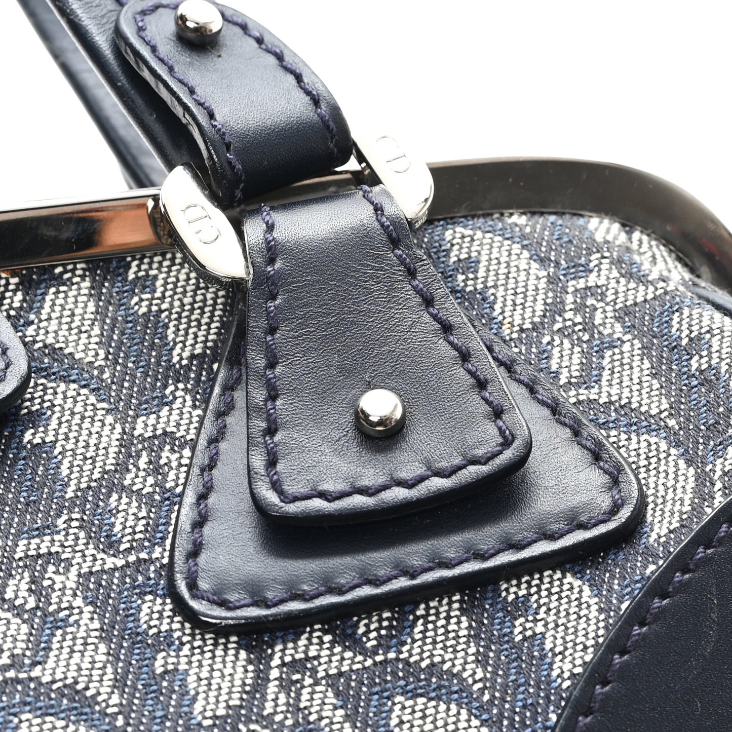 Monogram Frame Satchel Blue