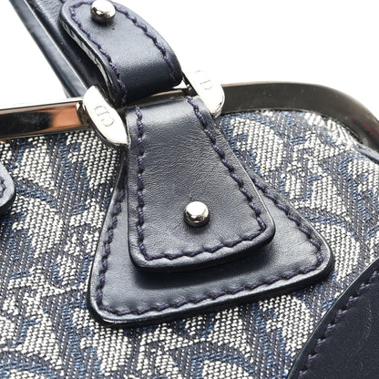 Christian Dior Monogram Frame Satchel Blue 11 of 11