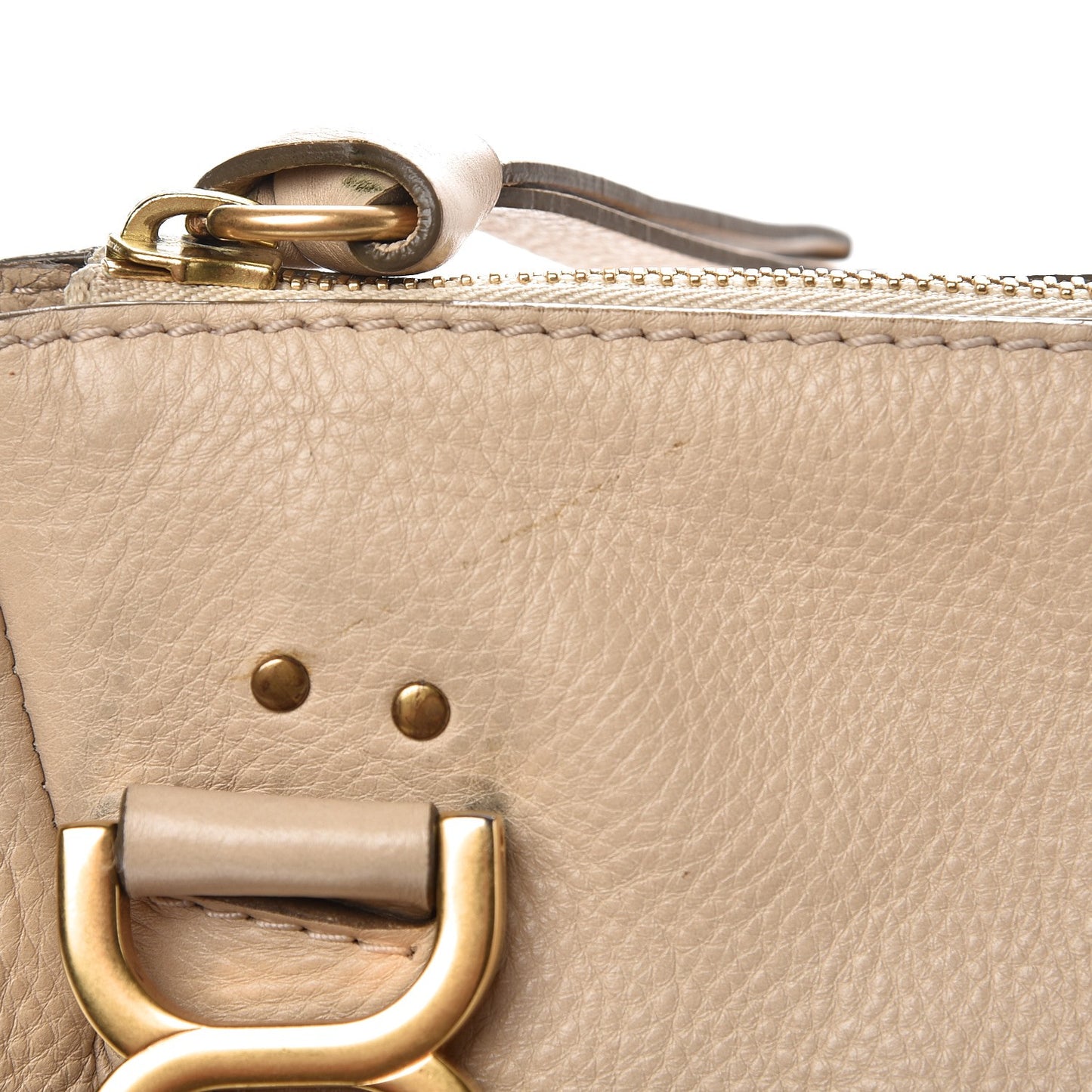 Calfskin Medium Marcie Satchel Angora Beige
