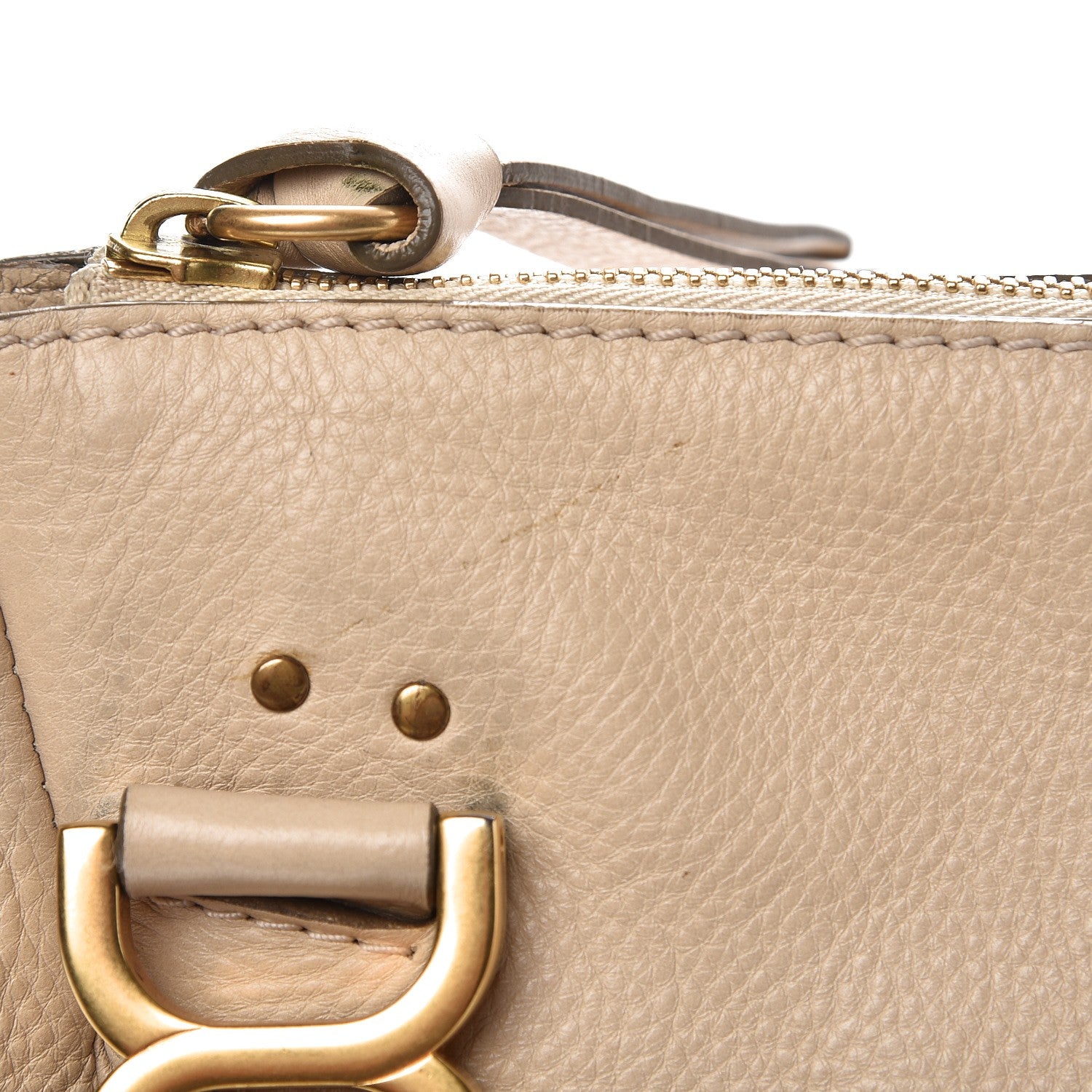 Chloe Calfskin Medium Marcie Satchel Angora Beige 12 of 17