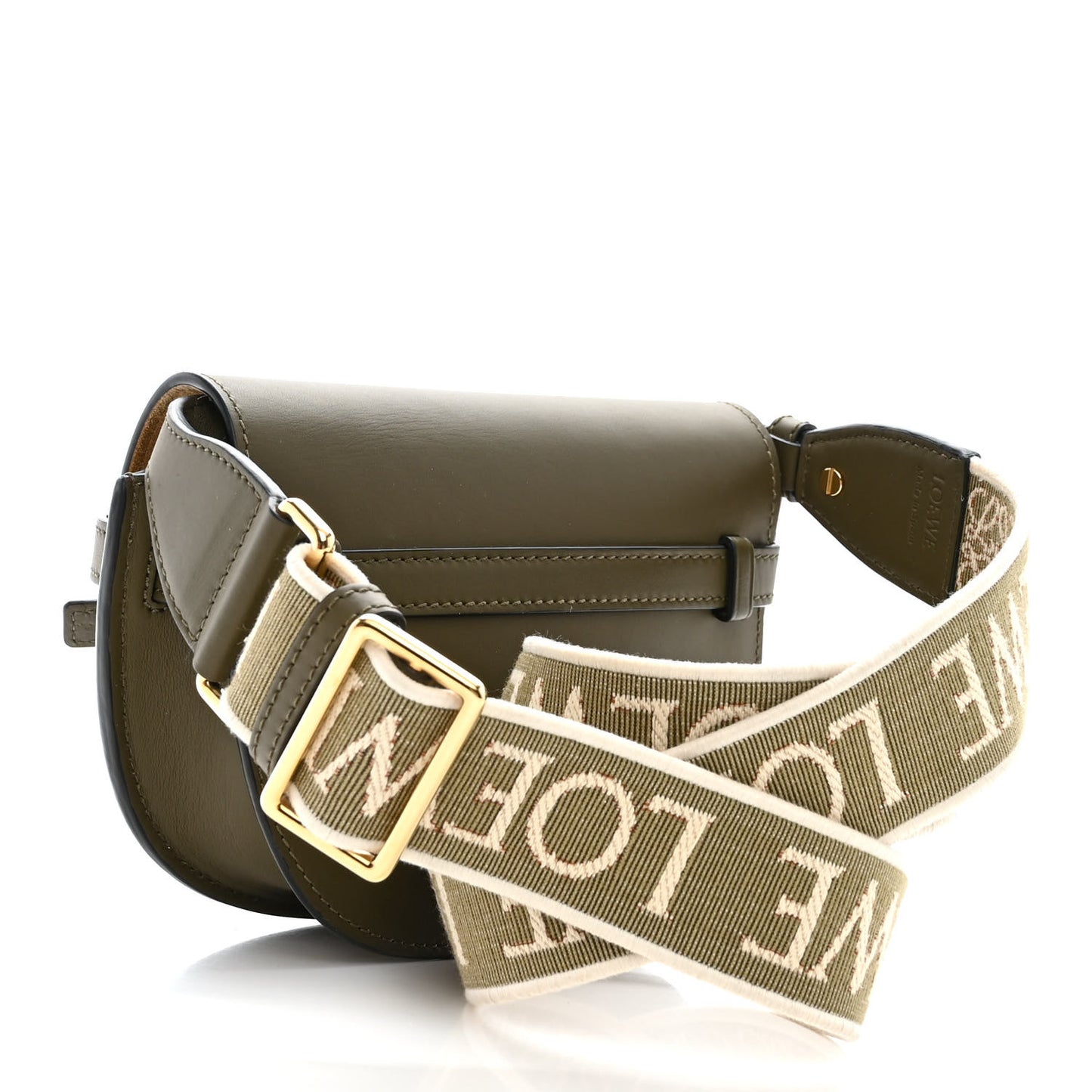 Calfskin Jacquard Mini Gate Dual Bag Autumn Green
