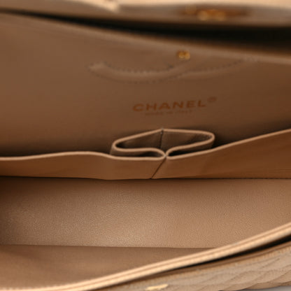 Chanel Caviar Quilted Medium Double Flap Beige 4 of 8