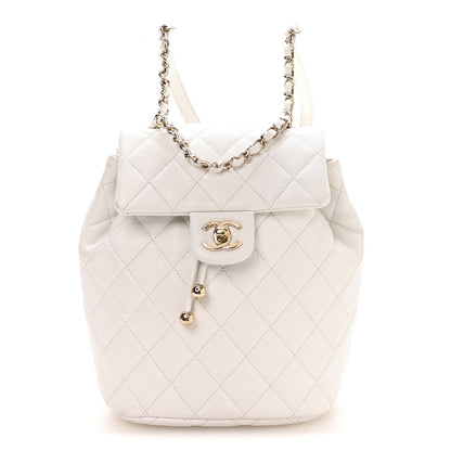 Chanel Caviar Quilted Mini Urban Spirit Backpack White 1 of 10