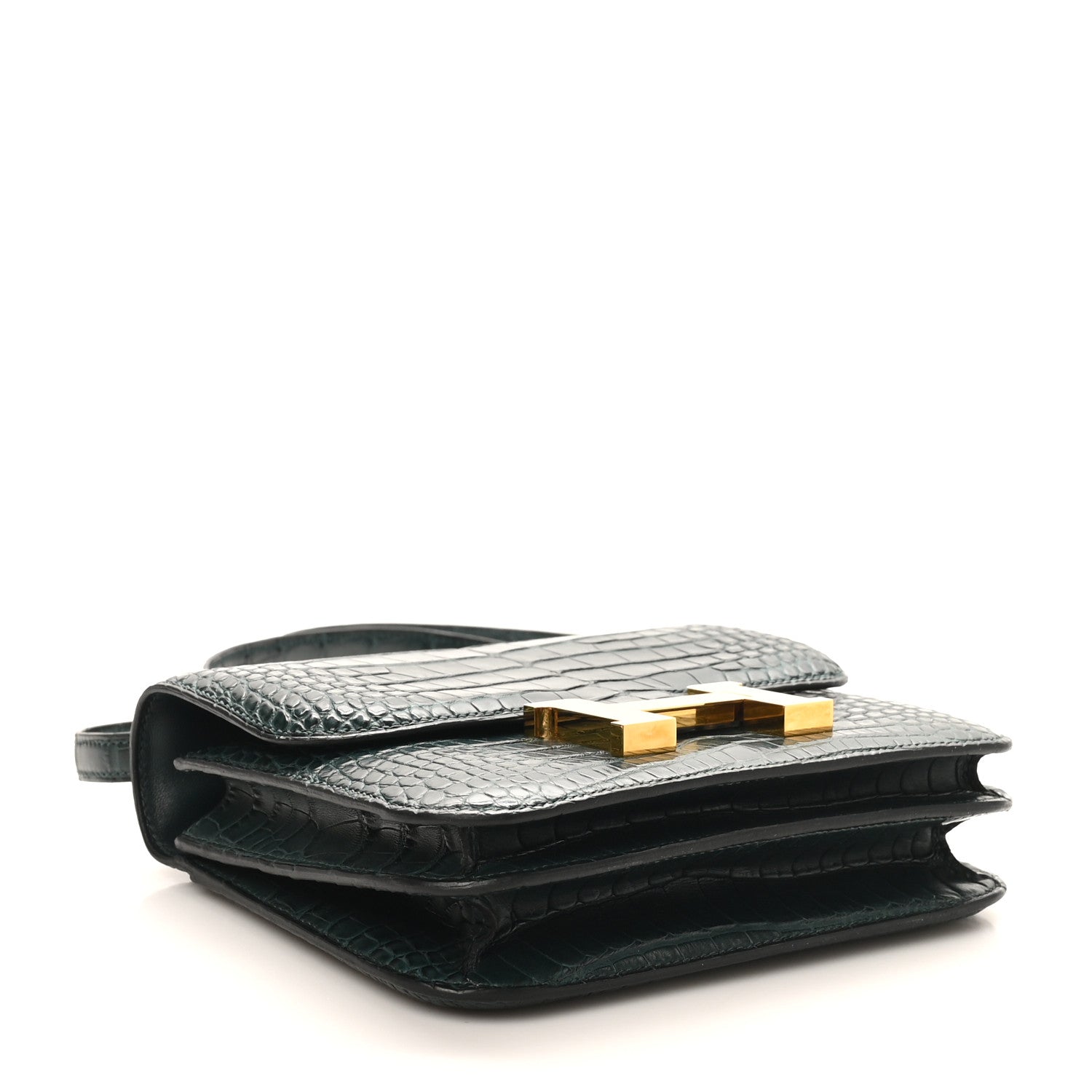 Hermes Matte Alligator Constance 18 Vert Cypress 4 of 11