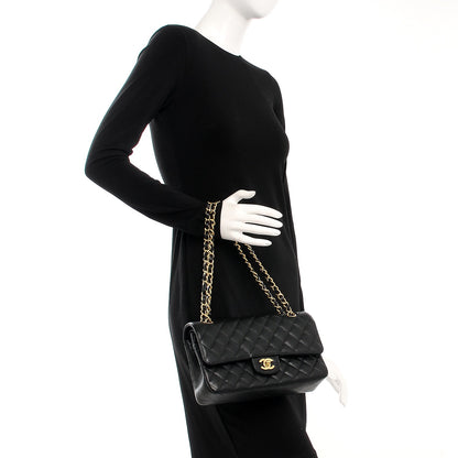 Chanel Caviar Quilted Medium Double Flap Black 2 of 8