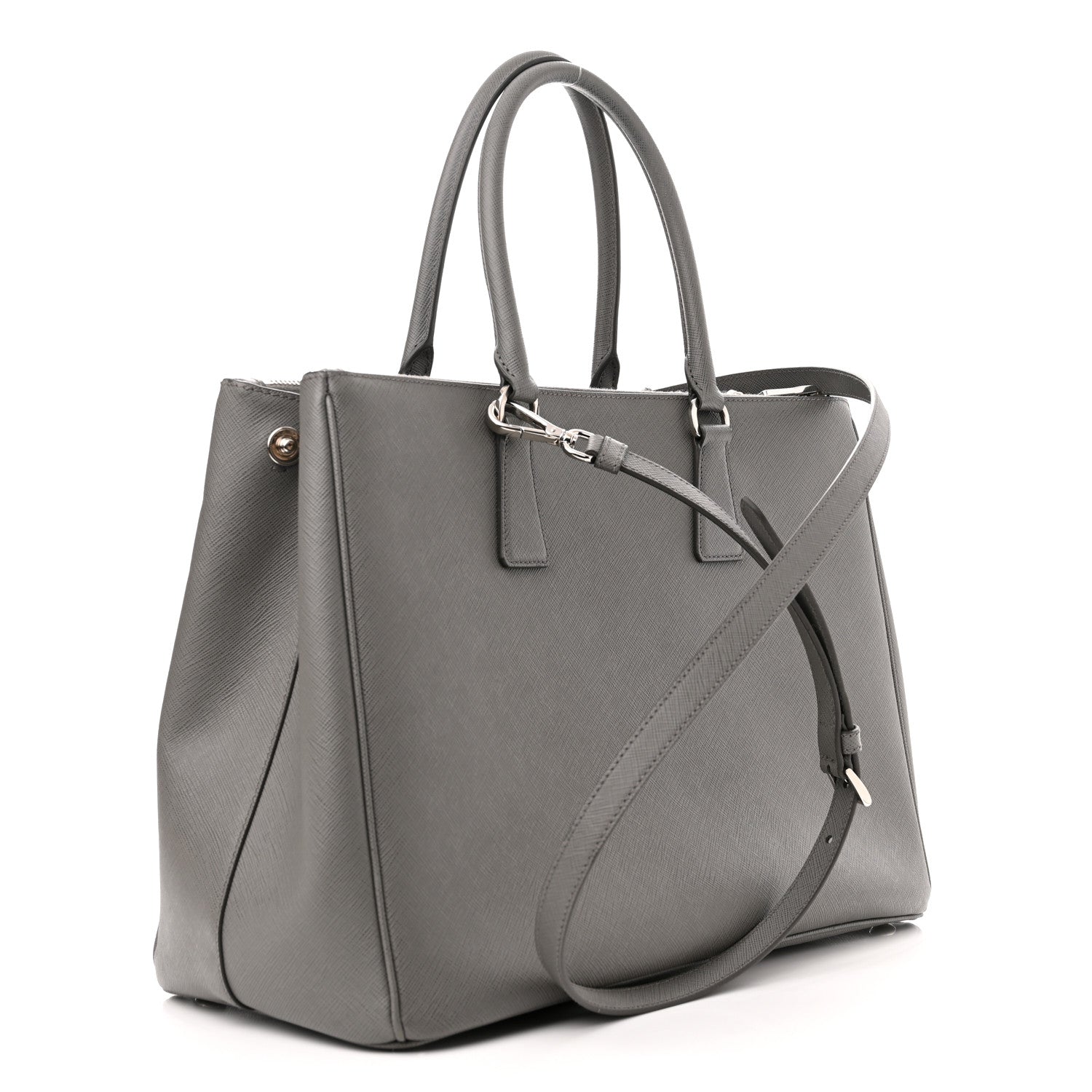 Prada Saffiano Large Galleria Double Zip Tote Marmo 3 of 16
