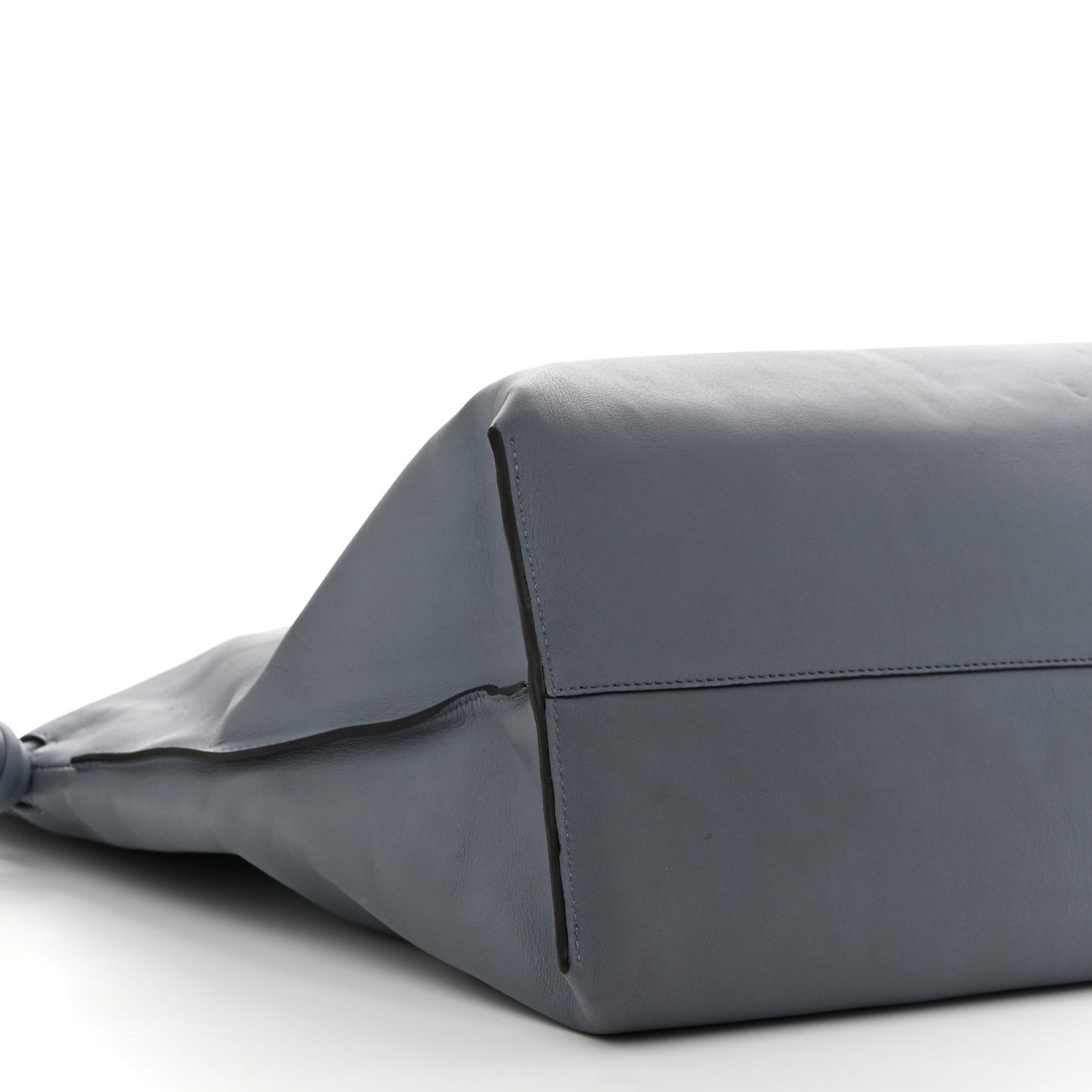 Calfskin Flamenco Knot XL Tote Bag Atlantic Blue